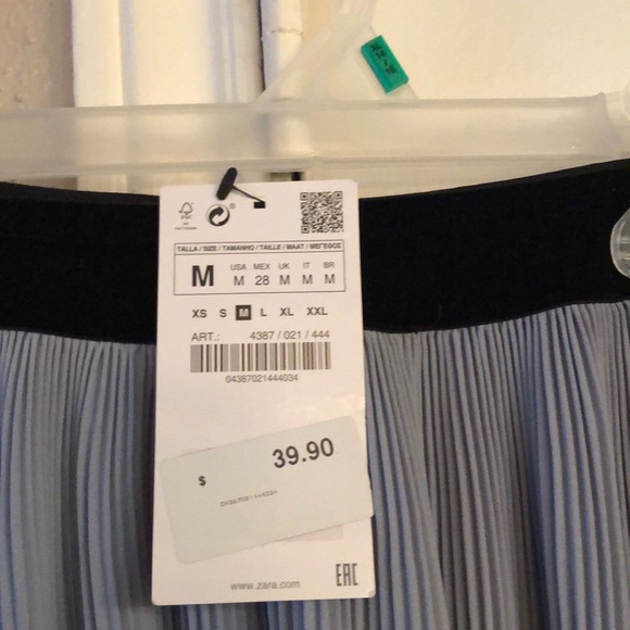 Zara Basic Wide leg Polyester Capri - Picture 3 of 6